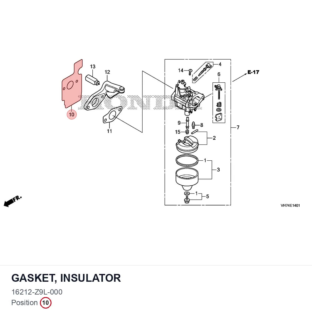 GASKET, INSULATOR