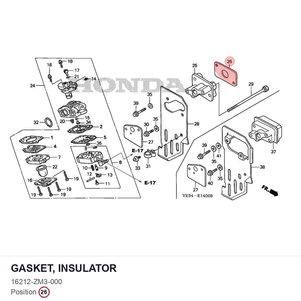 GASKET, INSULATOR