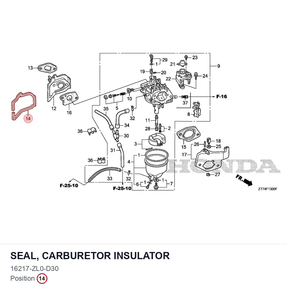 SEAL, CARBURETOR INSULATOR