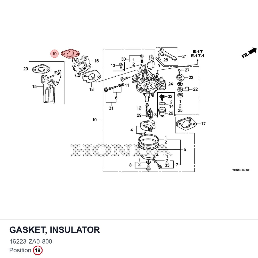 GASKET, INSULATOR