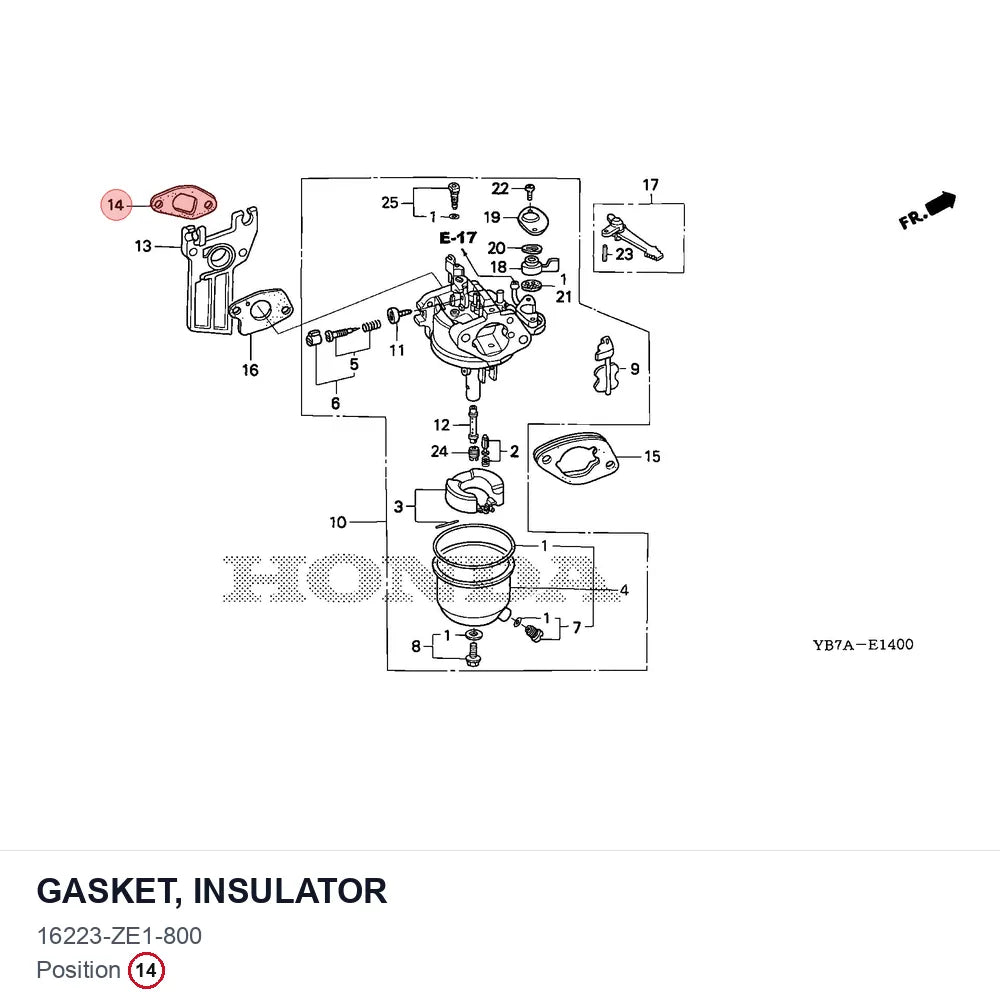 GASKET, INSULATOR