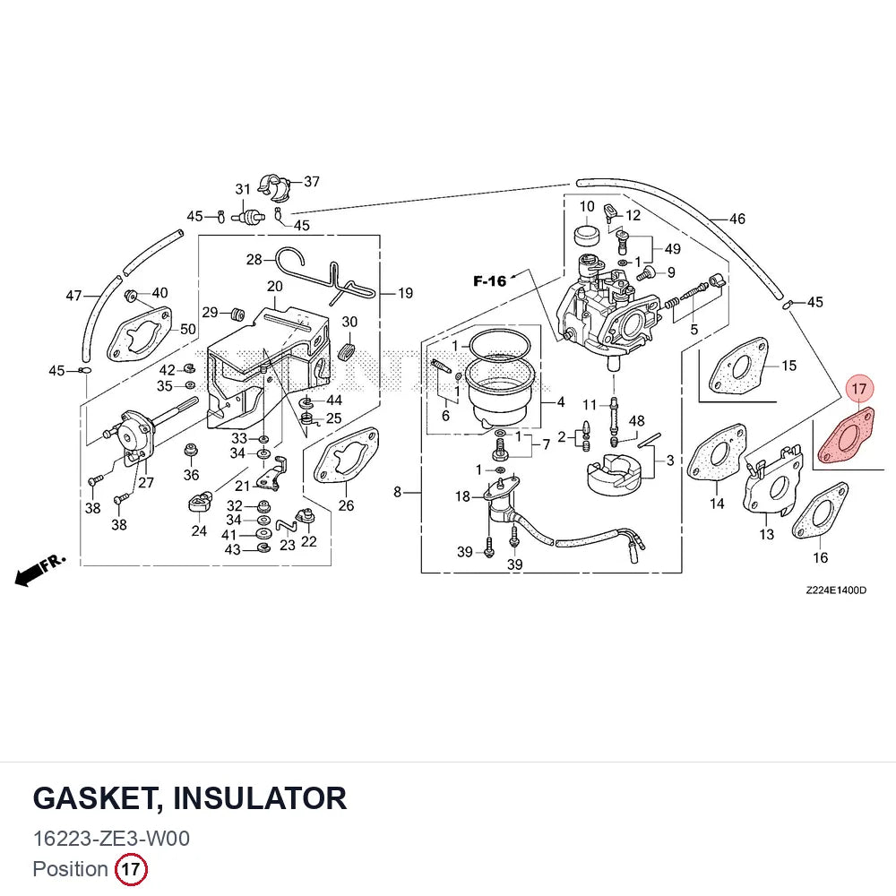 GASKET, INSULATOR