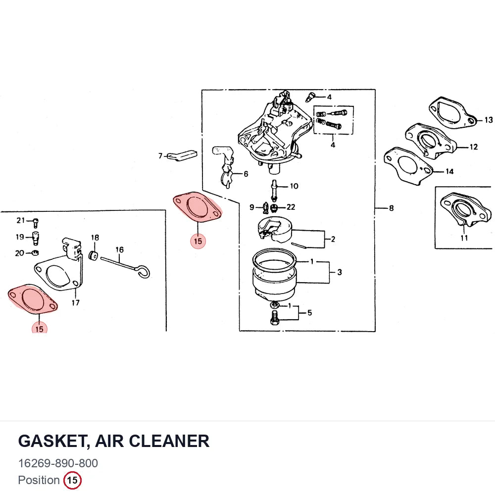 GASKET, AIR CLEANER