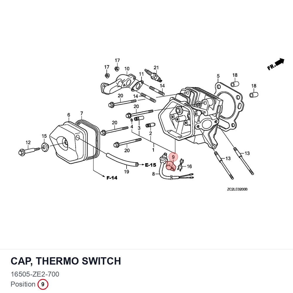 CAP, THERMO SWITCH