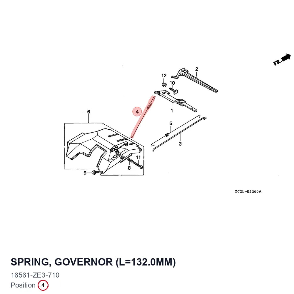 SPRING, GOVERNOR (L=132.0MM)