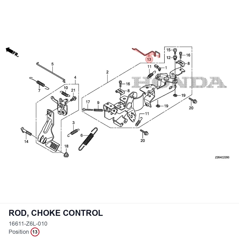 ROD, CHOKE CONTROL