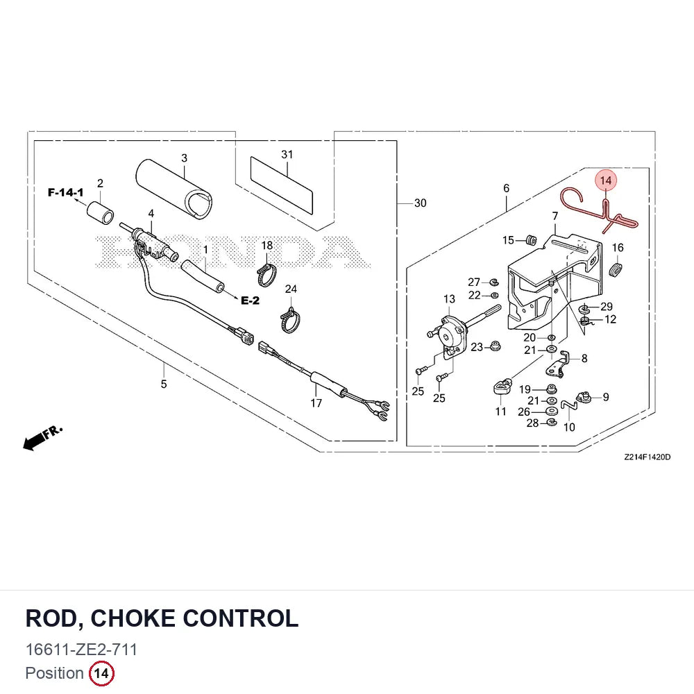 ROD, CHOKE CONTROL