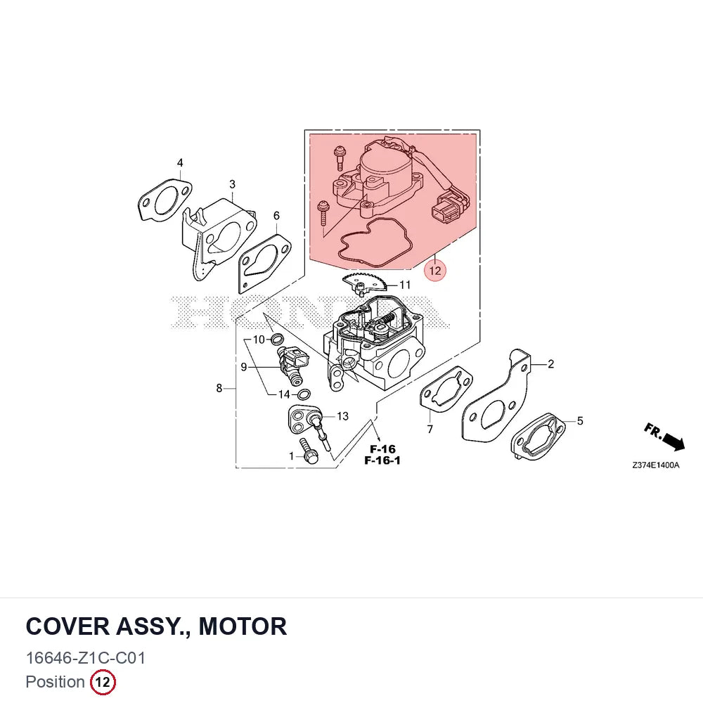 COVER ASSY., MOTOR