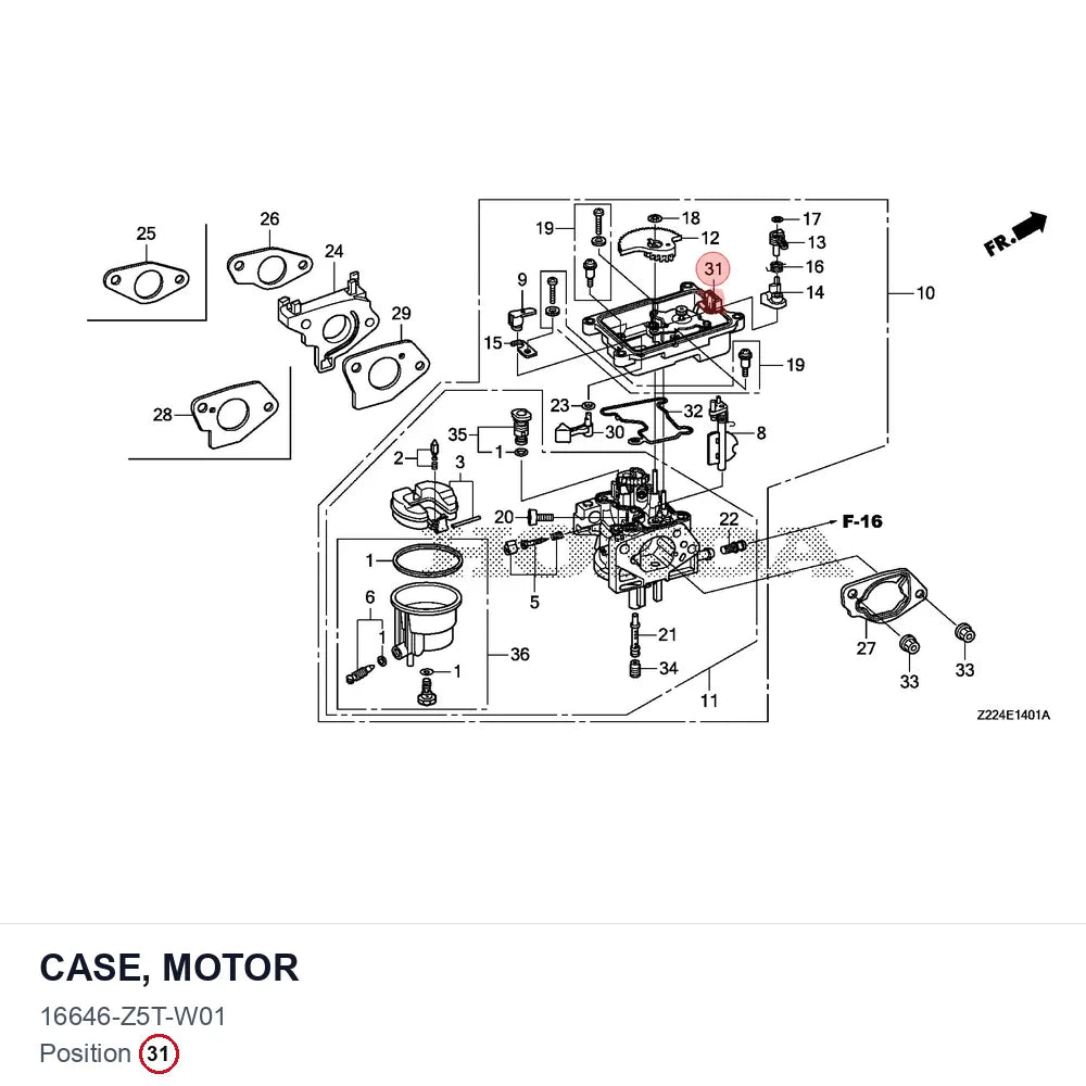 CASE, MOTOR
