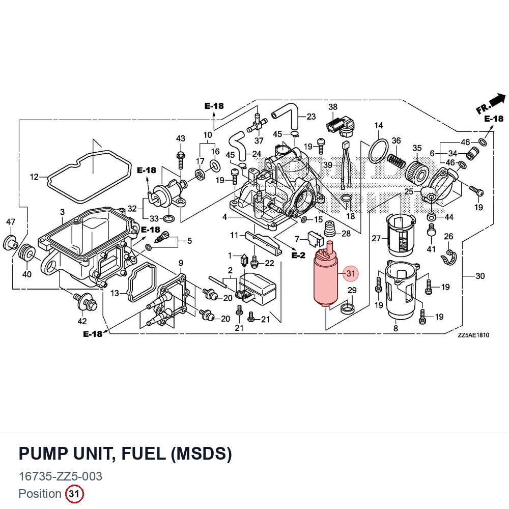 PUMP UNIT, FUEL (MSDS)