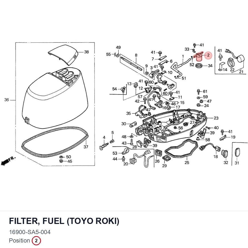 FILTER, FUEL (TOYO ROKI)