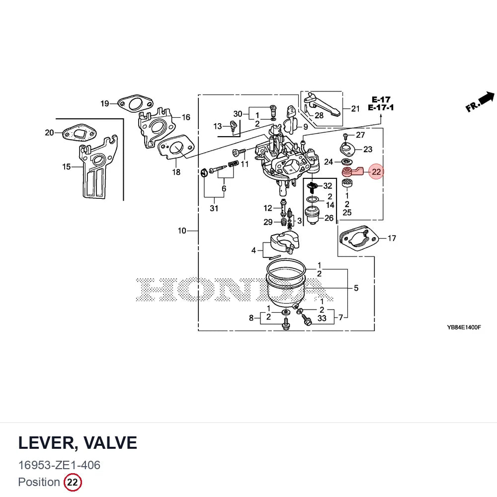 LEVER, VALVE