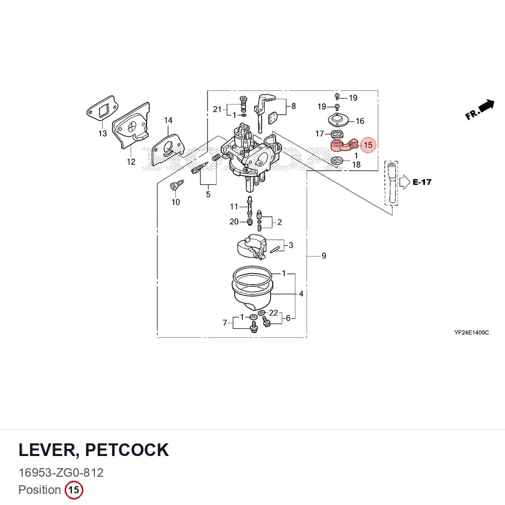 LEVER, PETCOCK