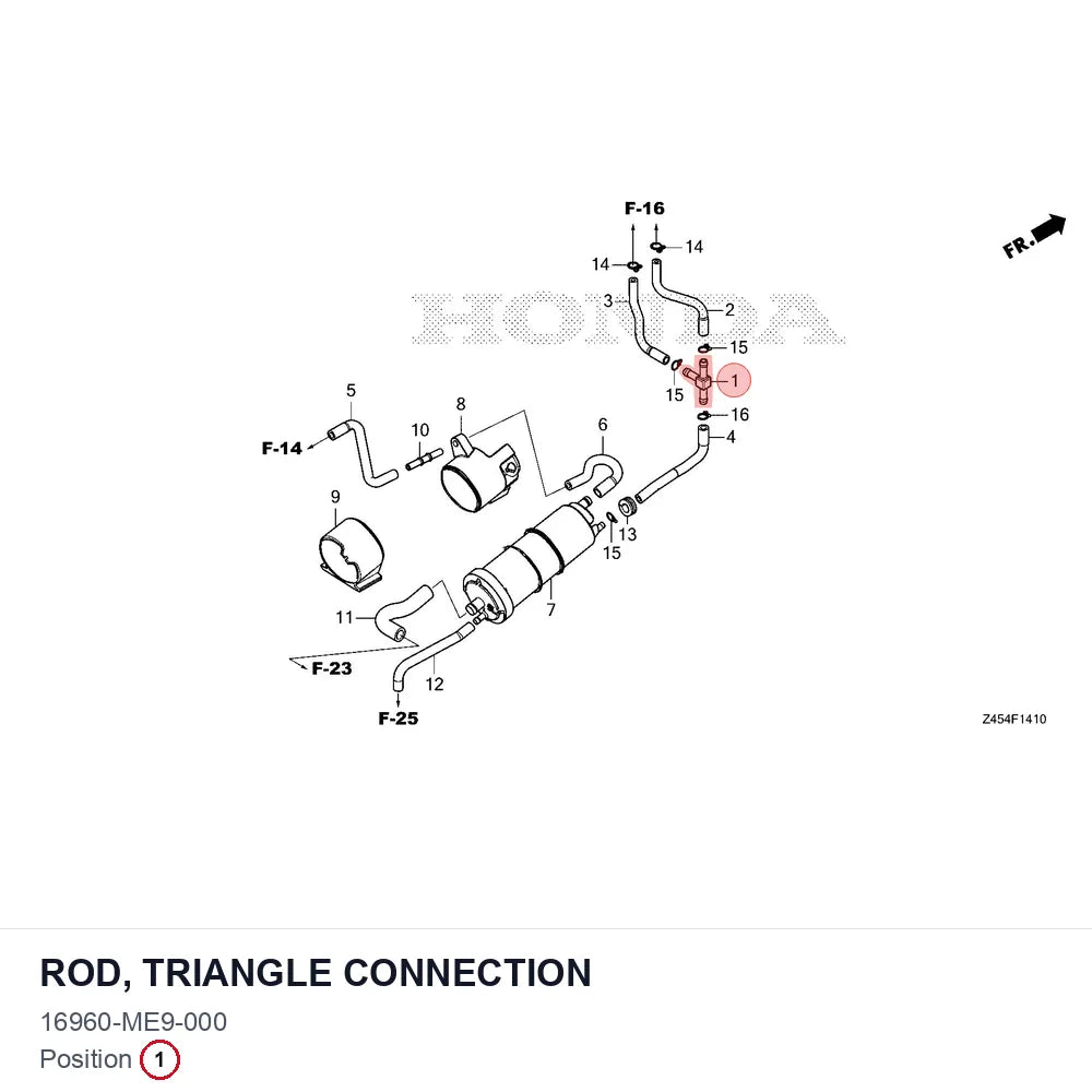 Rod, triangle connection