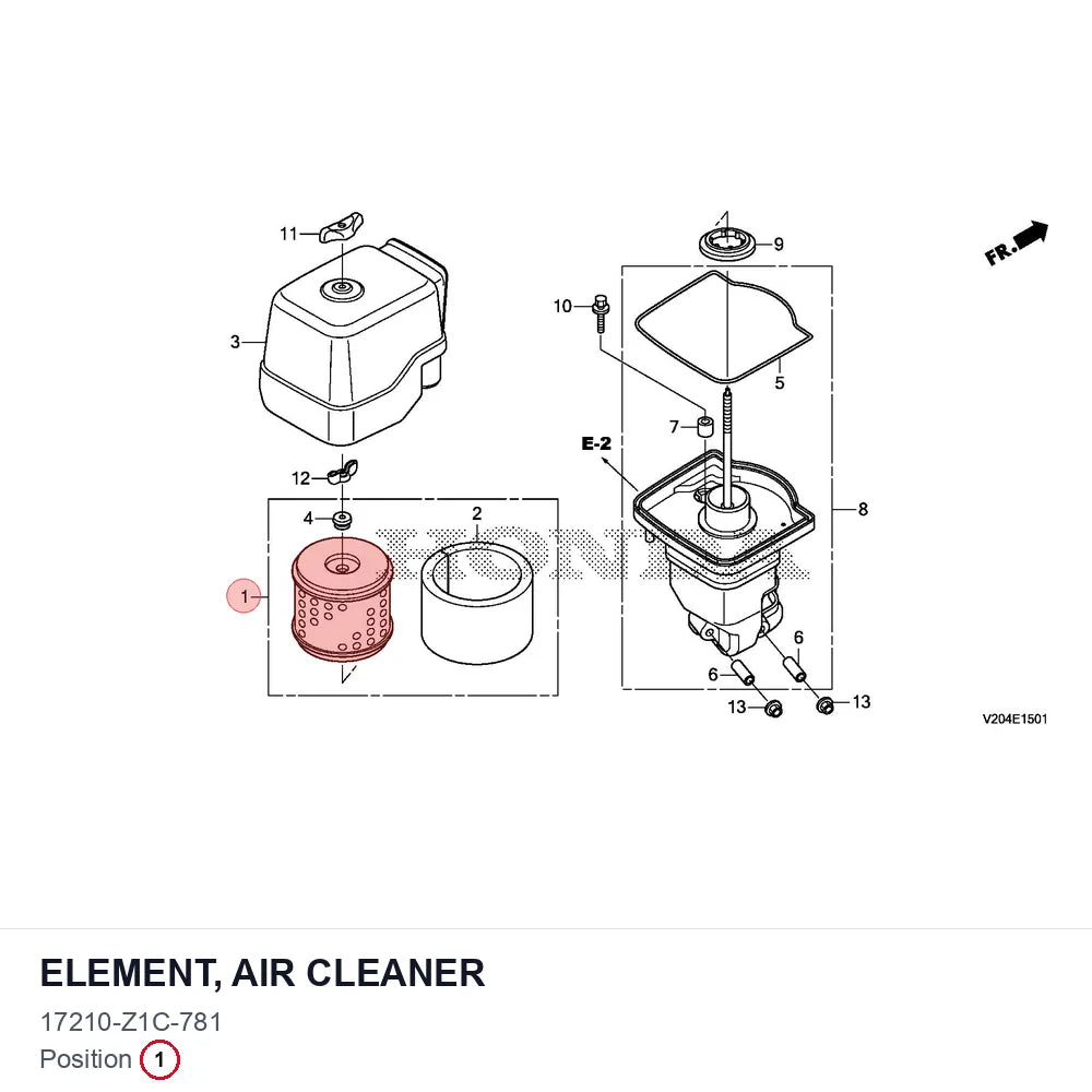 ELEMENT, AIR CLEANER