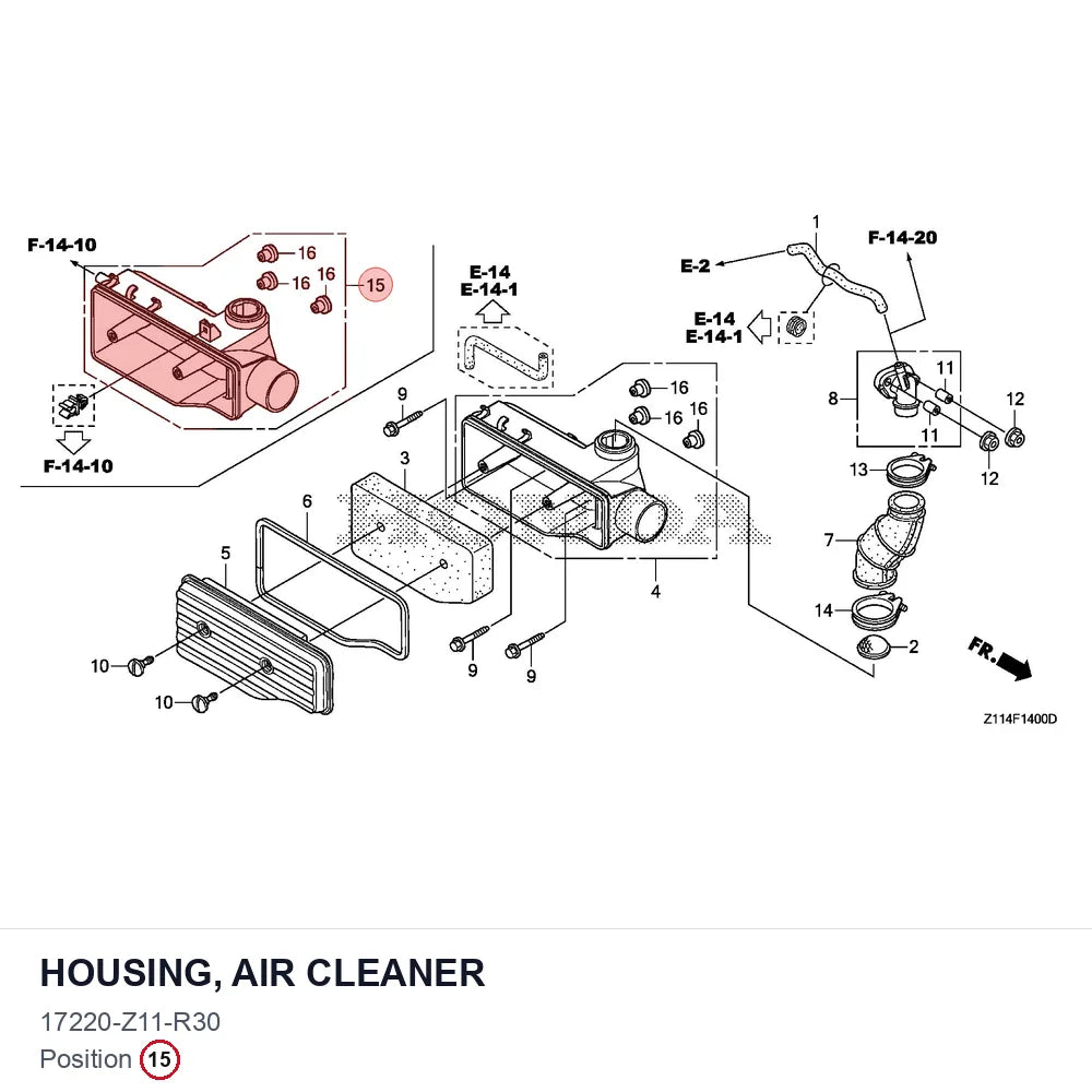 HOUSING, AIR CLEANER