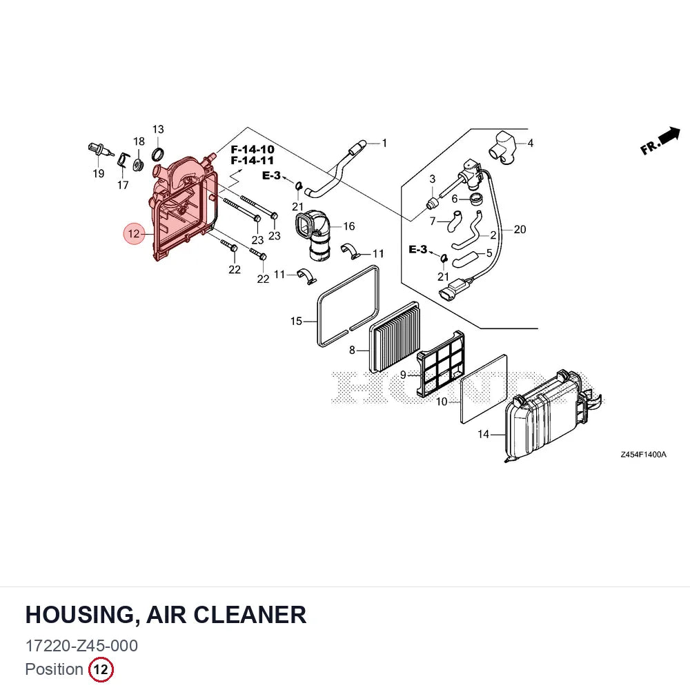 HOUSING, AIR CLEANER