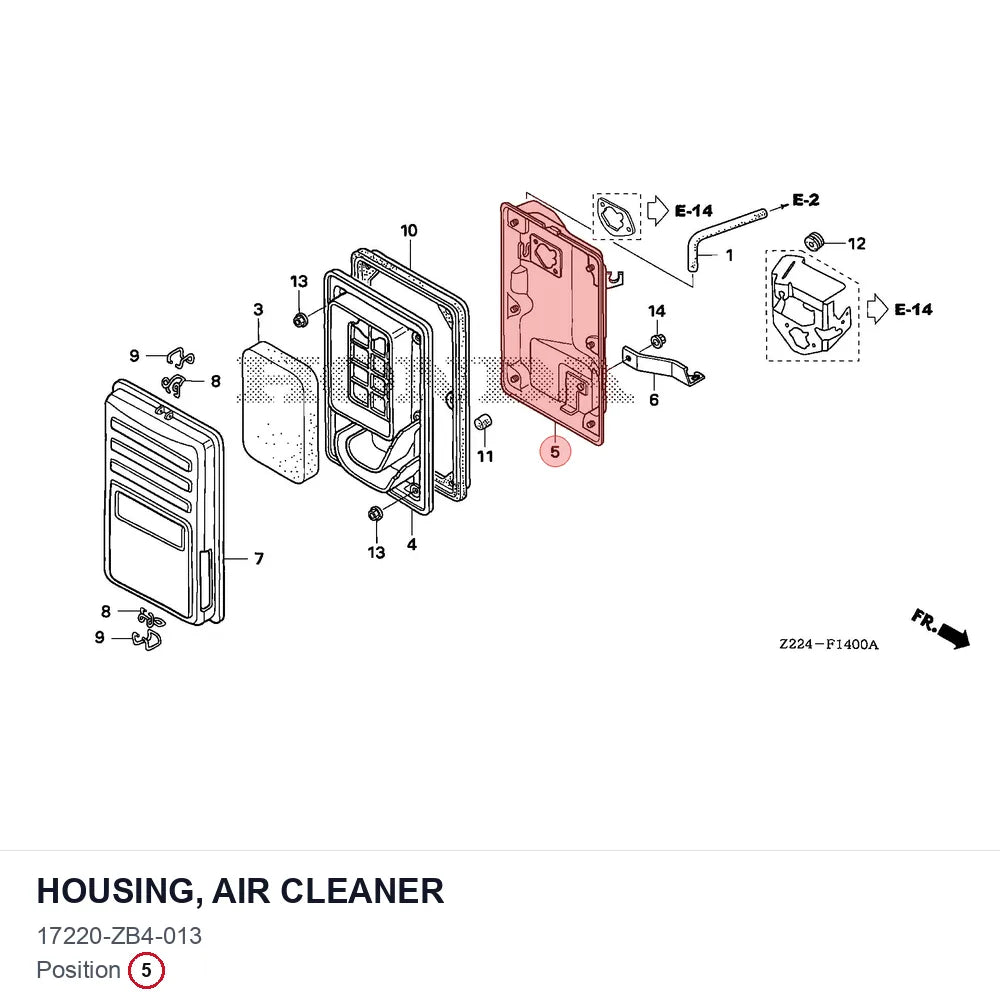 HOUSING, AIR CLEANER