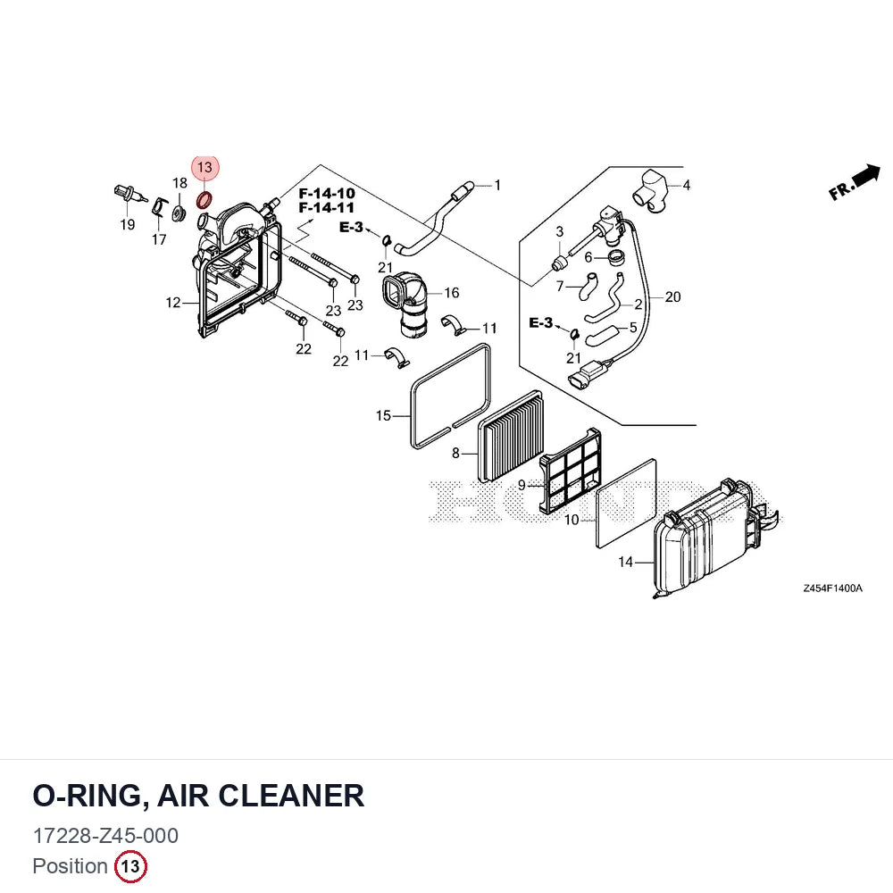 O-RING, AIR CLEANER
