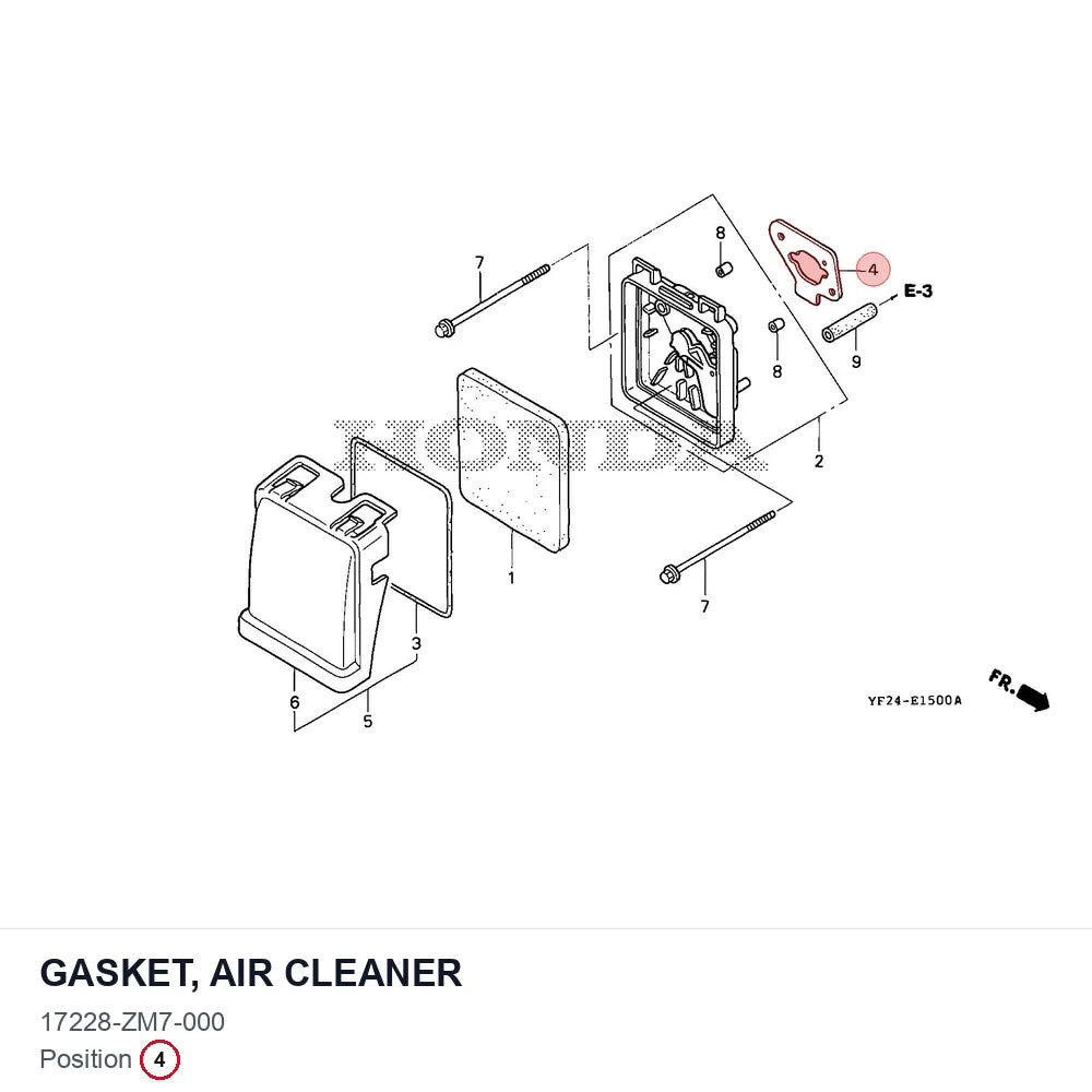 GASKET, AIR CLEANER