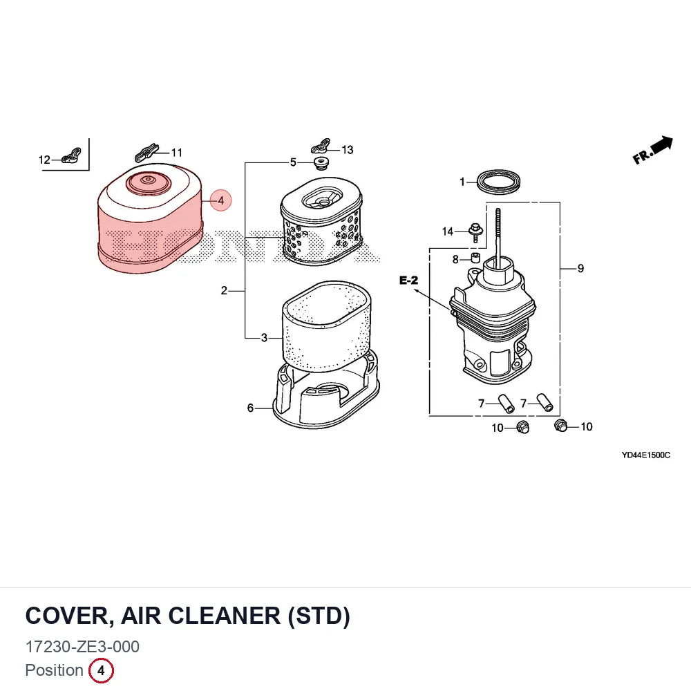 COVER, AIR CLEANER (STD)