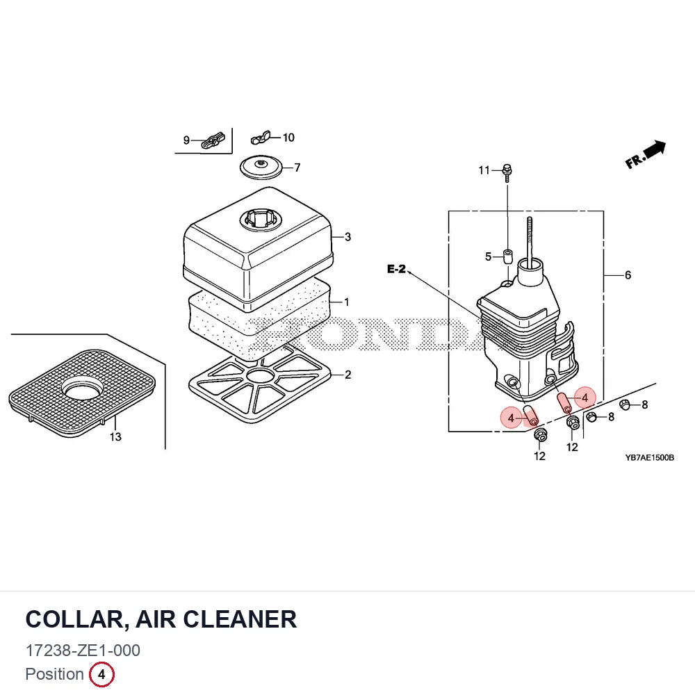 COLLAR, AIR CLEANER