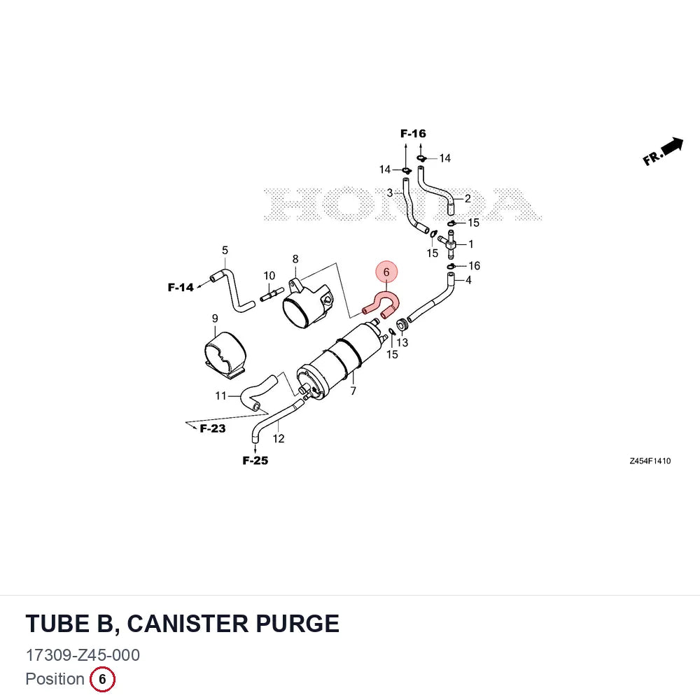 TUBE B, CANISTER PURGE