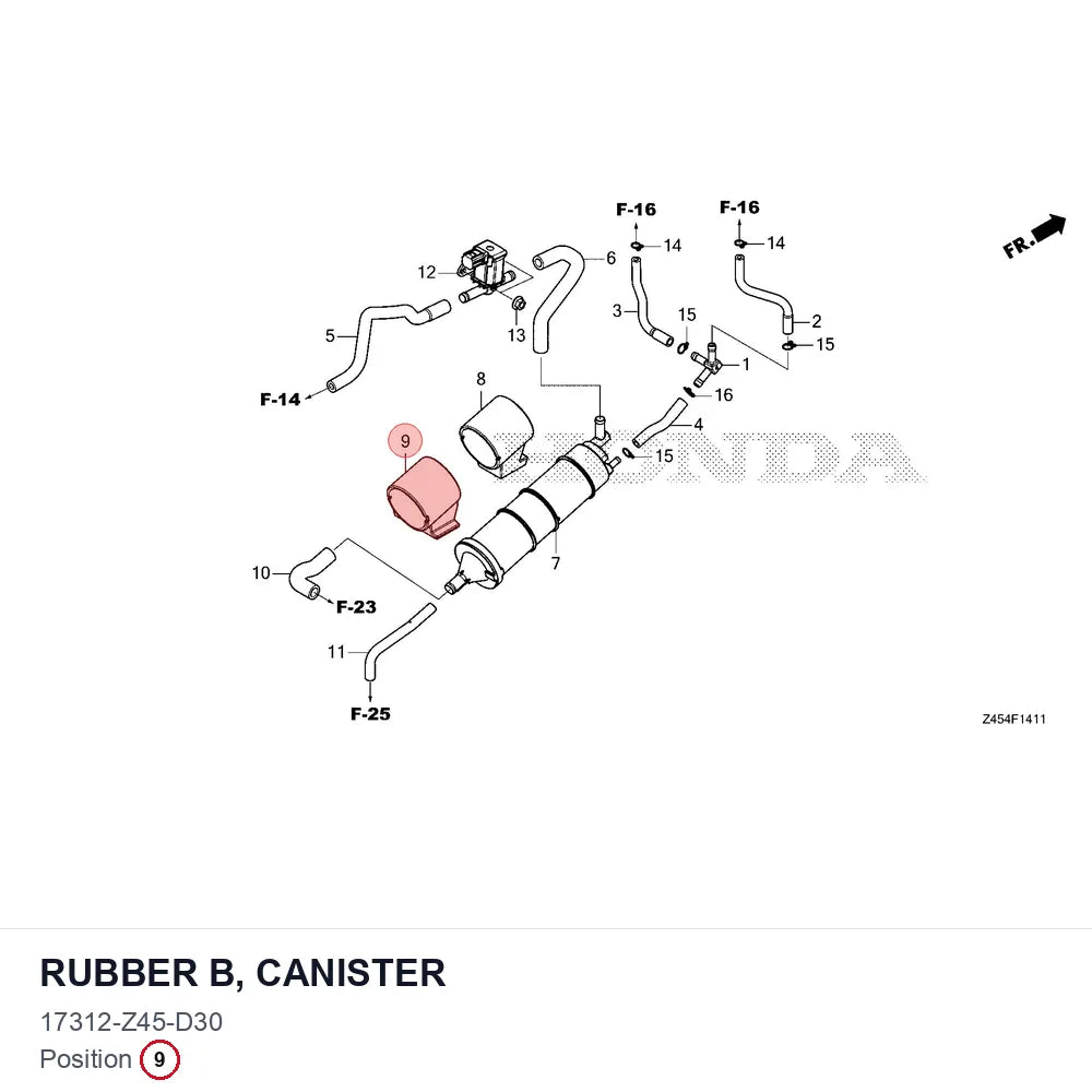 RUBBER B, CANISTER
