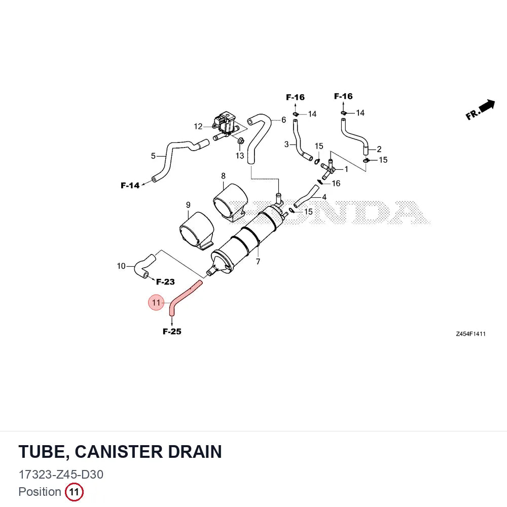 TUBE, CANISTER DRAIN