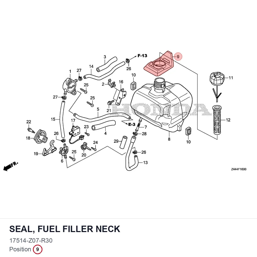 SEAL, FUEL FILLER NECK