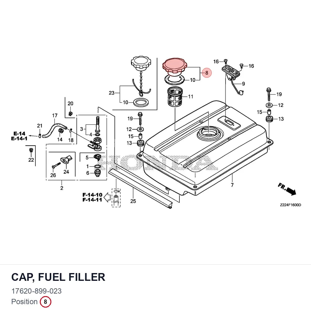 CAP, FUEL FILLER
