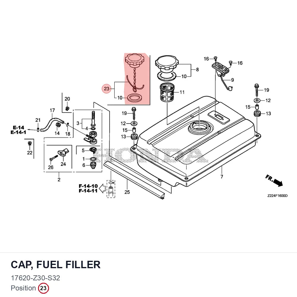 CAP, FUEL FILLER