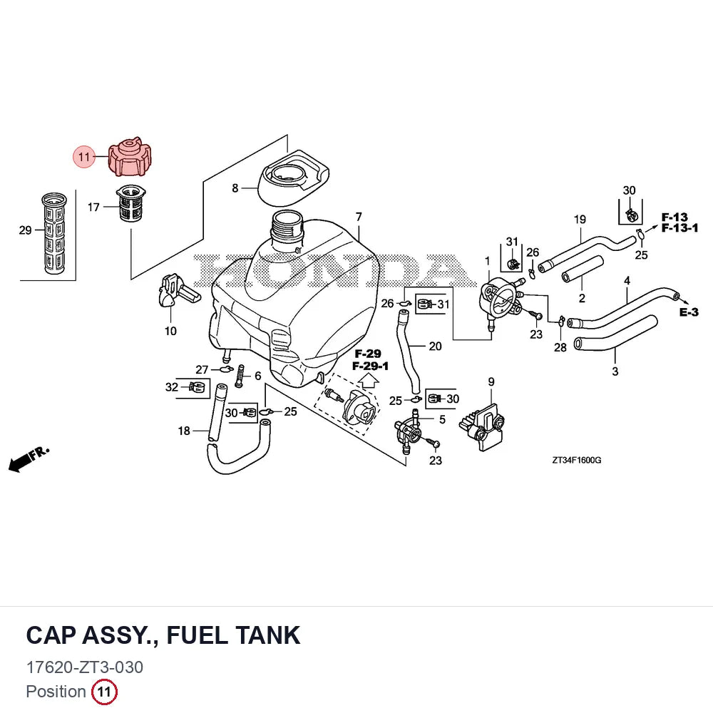 CAP ASSY., FUEL TANK