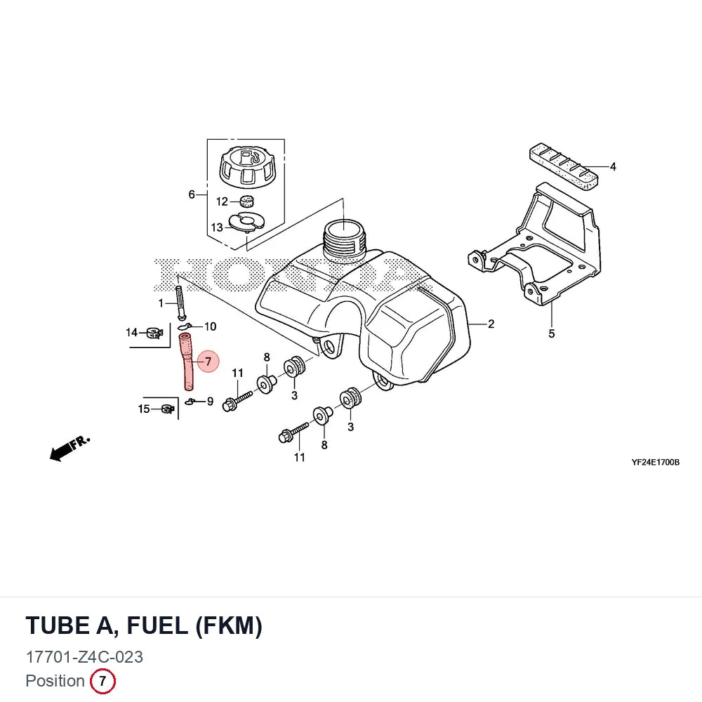 TUBE A, FUEL (FKM)