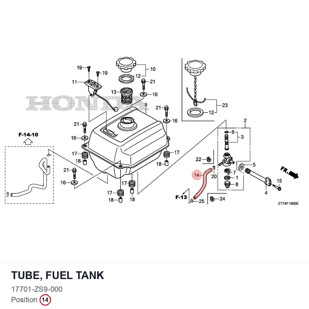TUBE, FUEL TANK