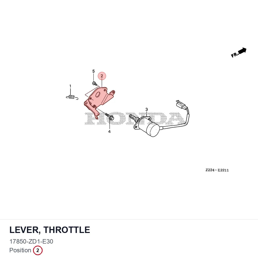 LEVER, THROTTLE
