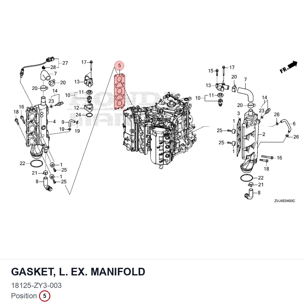 GASKET, L. EX. MANIFOLD