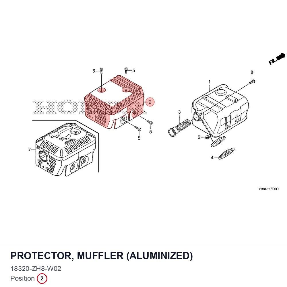 PROTECTOR, MUFFLER (ALUMINIZED)