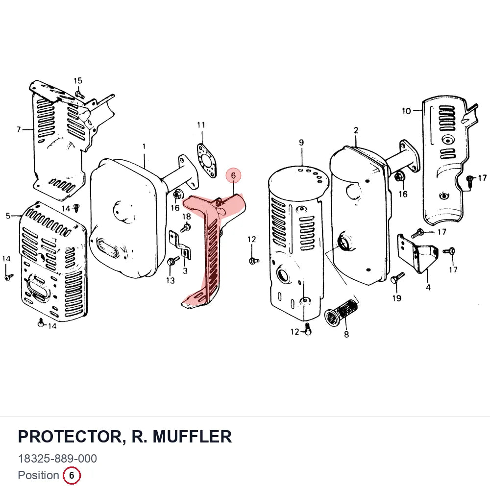 PROTECTOR, R. MUFFLER