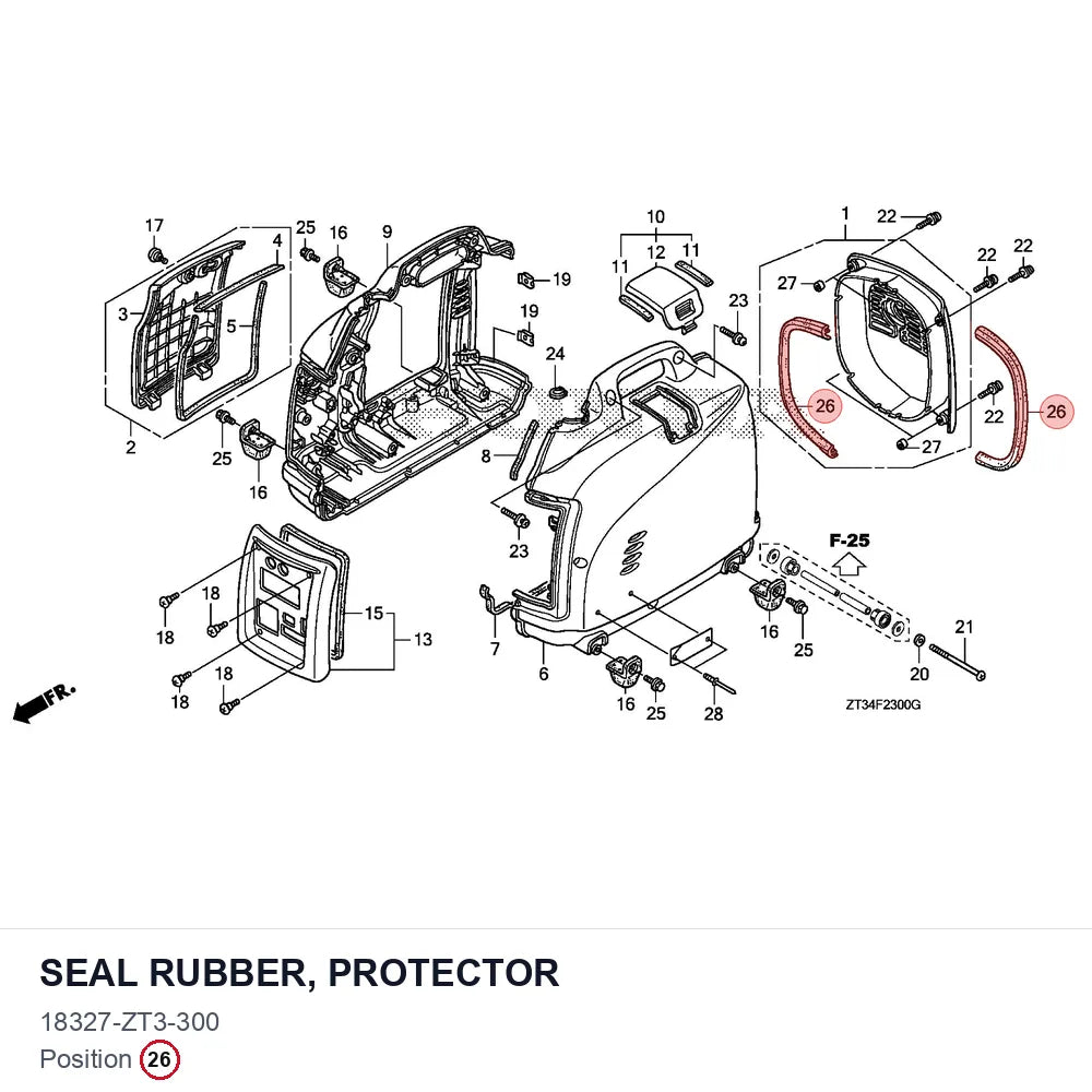 SEAL RUBBER, PROTECTOR