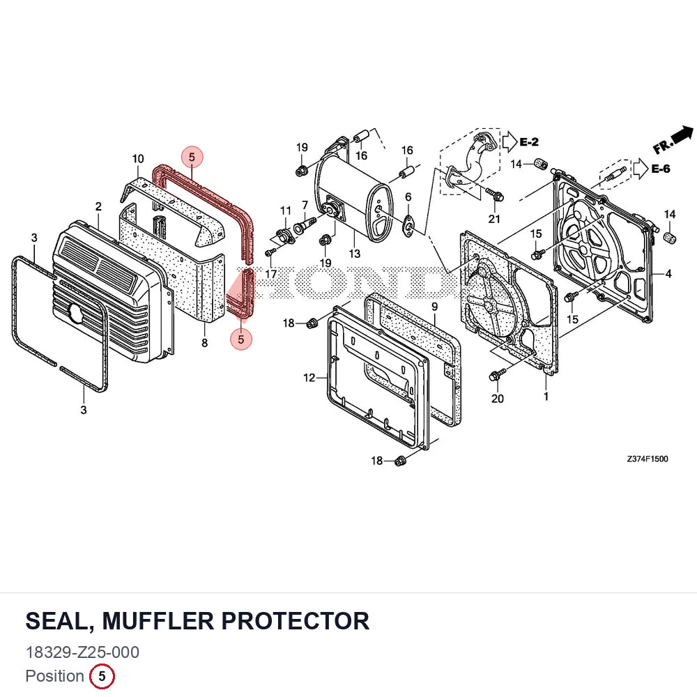 SEAL, MUFFLER PROTECTOR