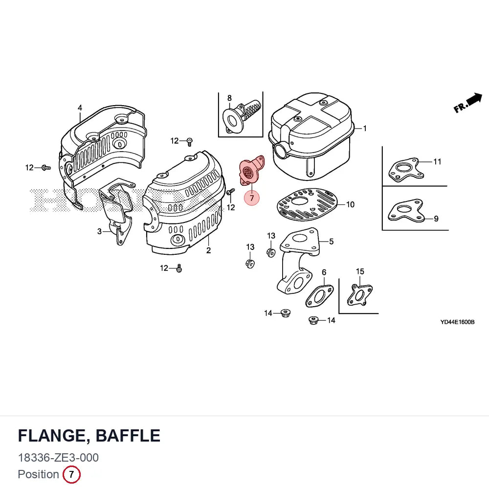 FLANGE, BAFFLE