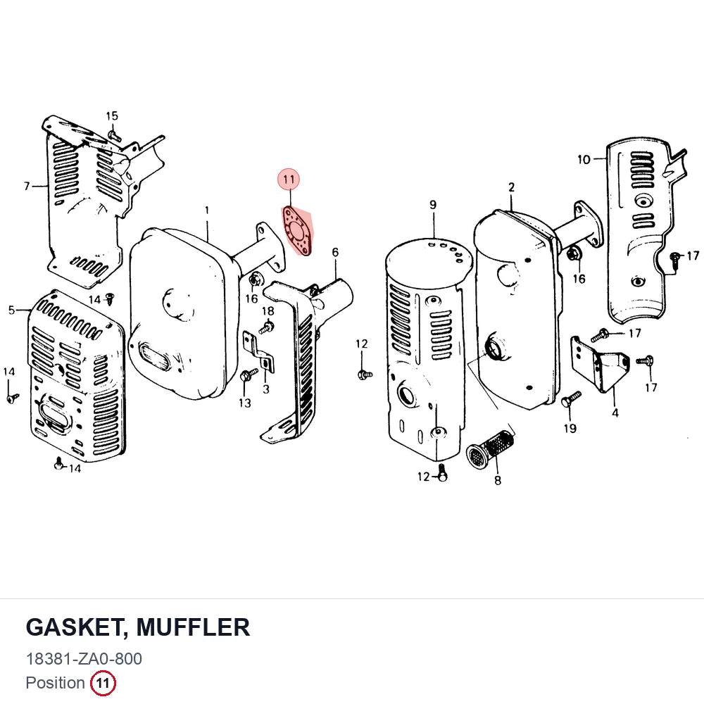 GASKET, MUFFLER
