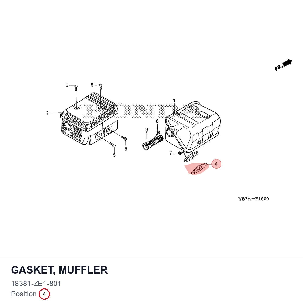 GASKET, MUFFLER