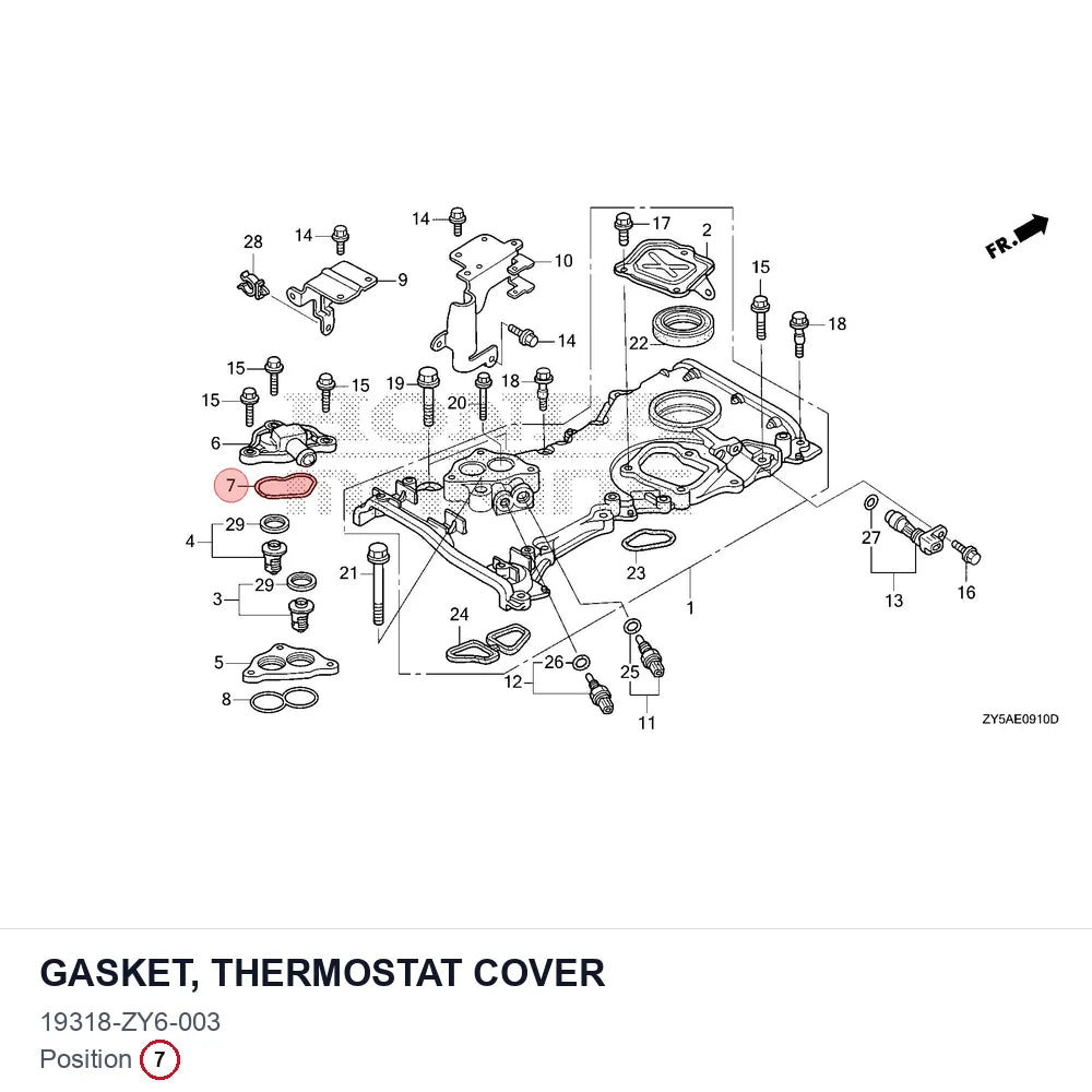 GASKET, THERMOSTAT COVER