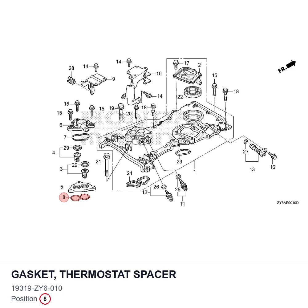 GASKET, THERMOSTAT SPACER