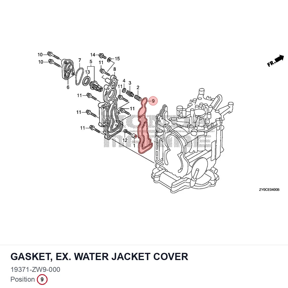 GASKET, EX. WATER JACKET COVER