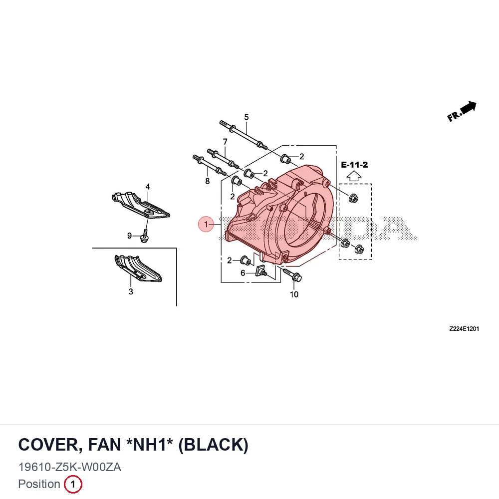 COVER, FAN *NH1* (BLACK)
