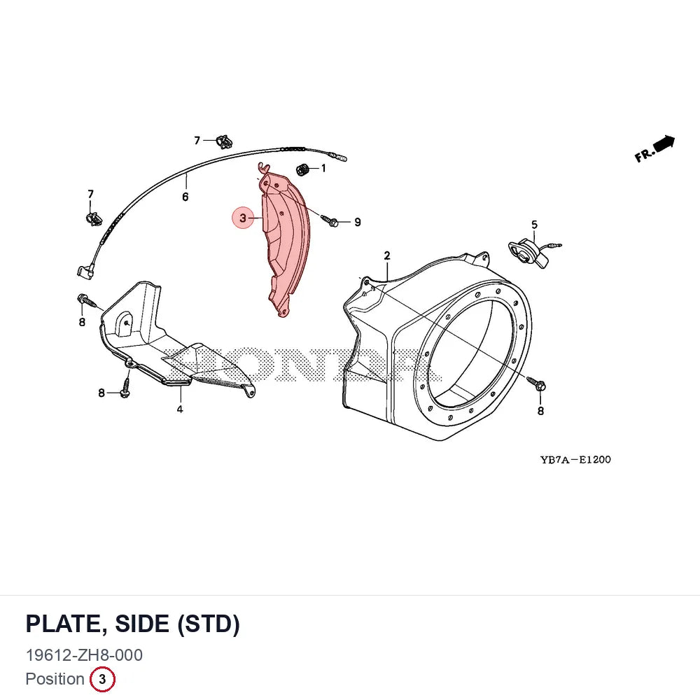 PLATE, SIDE (STD)