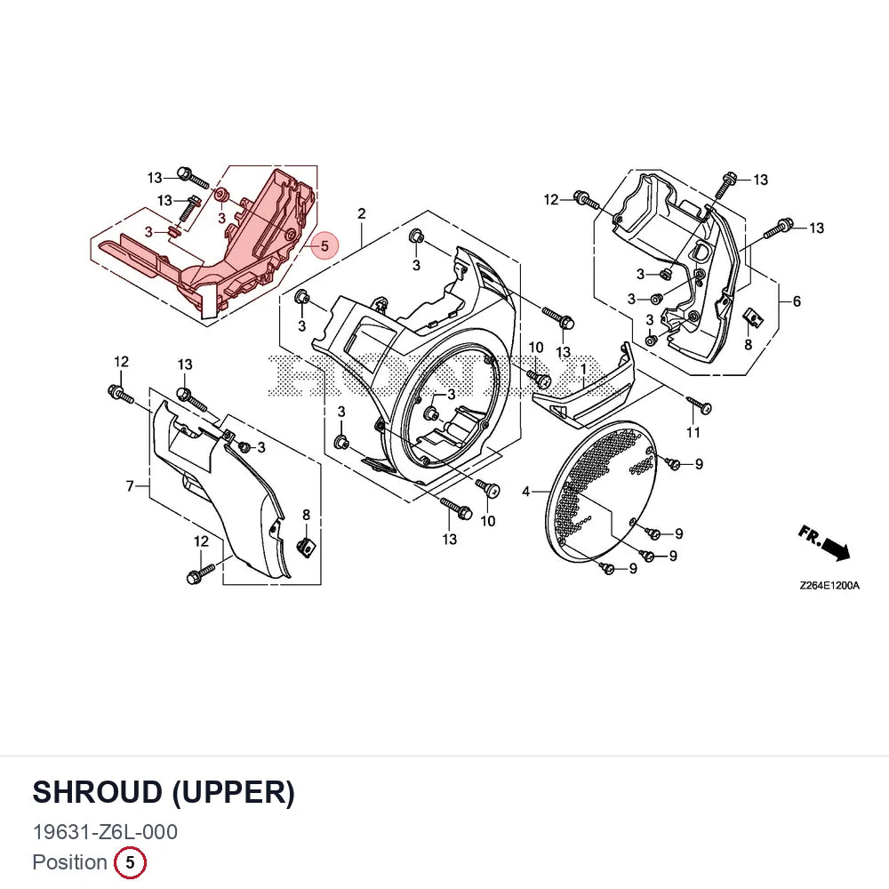 SHROUD (UPPER)